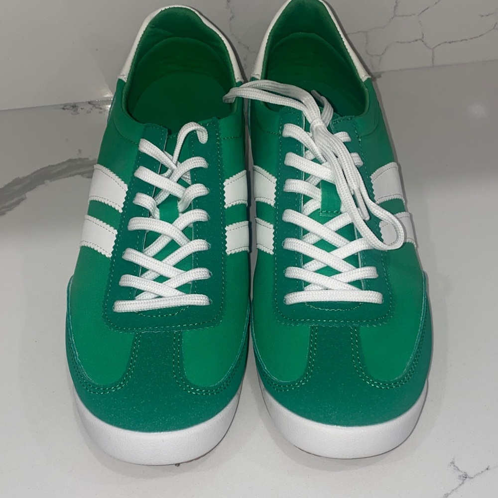 Madden‎ Girl Vibrant Green and White Sneakers - NWOT